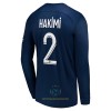 Maglia da Calcio a Maniche Lunghe Paris Saint Germain Hakimi 2 Casa 2022-23 per Uomo